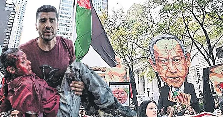 Nihayet ABD’de vicdanlı vatandaşlar da İsrail’e tepki konvoyu oluşturdu.