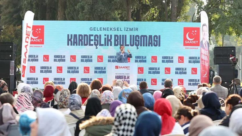 Saadet Partisi Lideri Arıkan İzmir’de: Biz iktidarın değil, bozuk sistemin alternatifiyiz