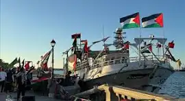 KAHRAMANLAR FİLİSTİN'E DESTEK İÇİN DENİZLRE AÇILAN Küresel Sumud Filosu,